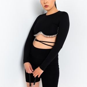 Akira cropped long sleeve